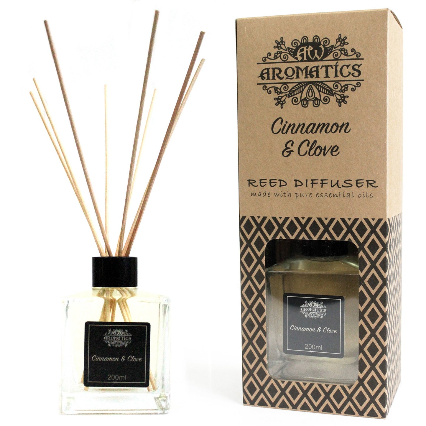 Cinnamon & Clove Essential Oil Reed Diffuser 200ml