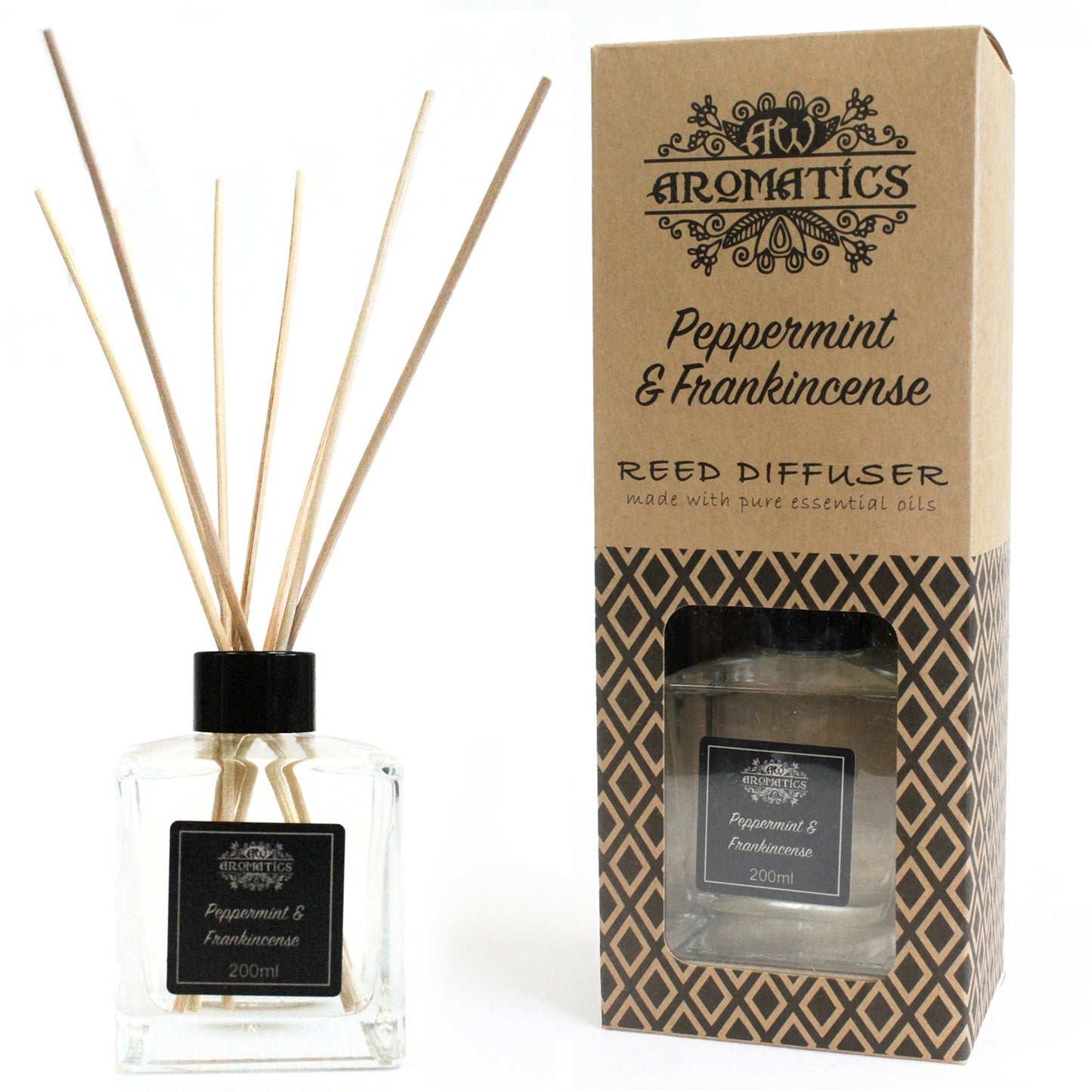 Peppermint & Frankincense Essential Oil Reed Diffuser 200ml